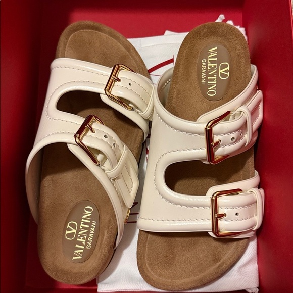 Valentino Garavani 30mm Fussfriend White Calf Leather New Sz 37 (7) - Picture 6 of 13